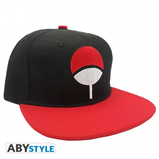 Gorra Naruto Uchiwa Snapback Negra y roja