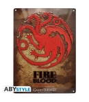 Placa metálica Game of Thrones Targaryen