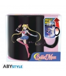 Taza Sailor Moon Sailor y Chibi, Sensitiva al Calor 460 ml