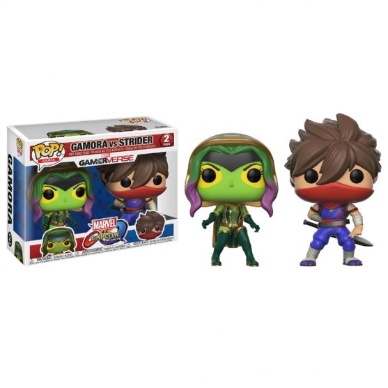 Pop! Games Gamora Vs Strider 2 Pack Marvel Vs. Capcom Infinite