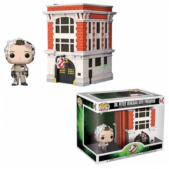 Pop! Town Dr. Peter Venkman with Firehouse 03 Ghostbusters 35