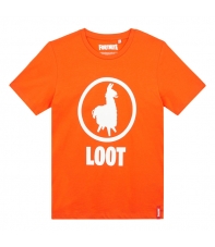 Camiseta Fortnite Loot Naranja Niño