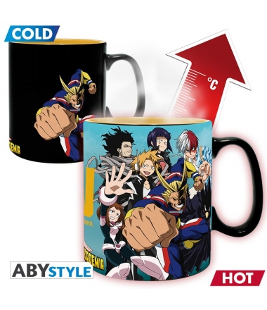 Taza My Hero Academia Grupo, Sensitiva al Calor 460 ml
