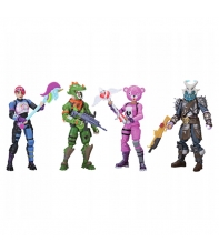 Set Figuras Articuladas con Accesorios (Squad Mode) Fortnite, Rex, Cuddle Team Leader, Brite Bomber y Ragnarok 10 cm