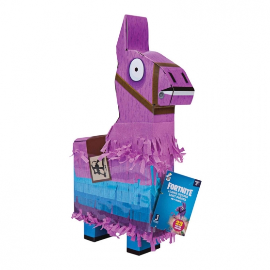 Piñata con Figura Rust Lord (10 cm) y Accesorios Fortnite, Llama 35 cm