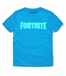 T-shirt Fortnite Logo Blue Niño