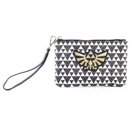 Monedero The Legend of Zelda Trifuerza Blanco y Negro