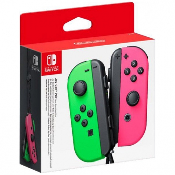Mandos Joy-Con (verde neón/rosa neón)
