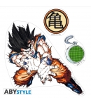 Pegatinas Reutilizables Dragon Ball Z Goku y Shenron