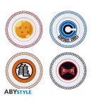Set 4 Platos Dragon Ball Z Emblemas