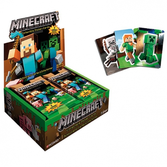 Paquete Sticker-Card Minecraft