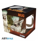 Taza Dr. Stone Tsukasa y Senku 320 ml