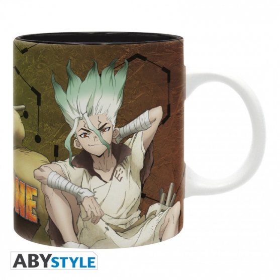 Taza Dr. Stone Tsukasa y Senku 320 ml