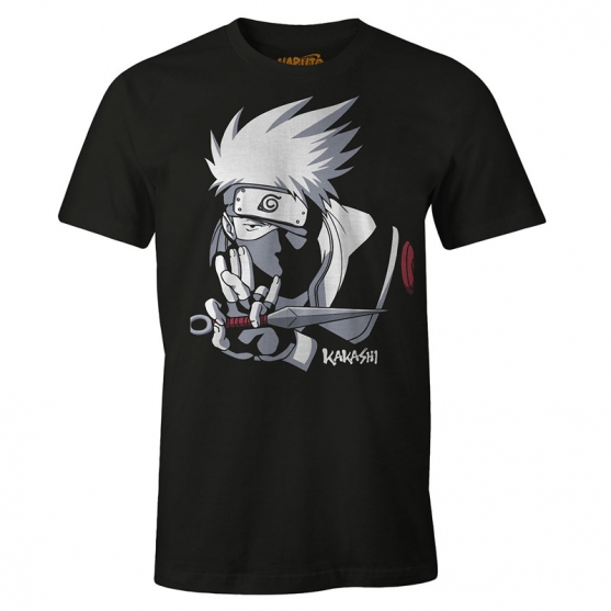 Camiseta Naruto Kakashi Kunai, Hombre