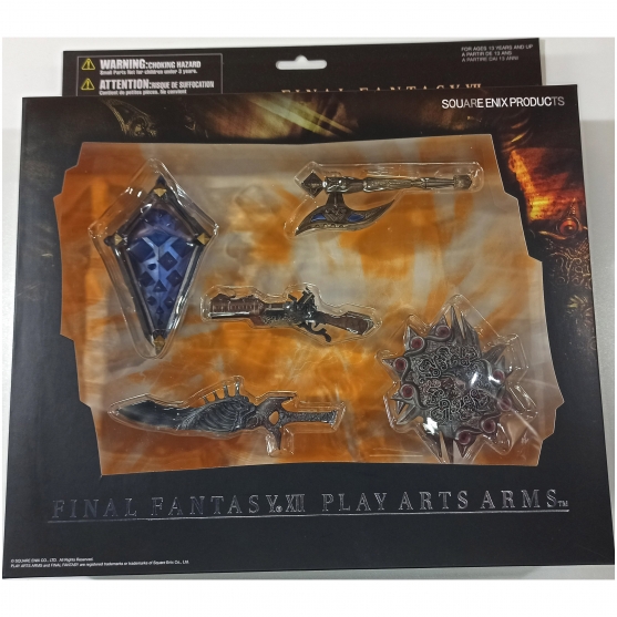 Set Figuras réplicas armas Final Fantasy XII Play Arts Arms, 10 cm aprox.
