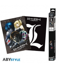 Pack 2 Posters Death Note L y Grupo, 52 x 38 cm