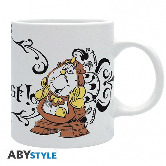 Taza Disney La Bella y la Bestia, Lumiere y Din Don 320 ml