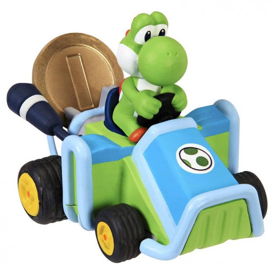 Coche Coin Racers World of Nintendo Yoshi, Mario Kart 7, 4 cm
