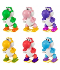 Figura Sorpresa Super Mario Yoshi Colores con cuerda, 5 cm