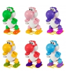 Figura Sorpresa Super Mario Yoshi Colores con cuerda, 5 cm