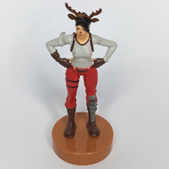 Figura Fortnite con Sello, Asaltante Nariz de Reno 7,5 cm