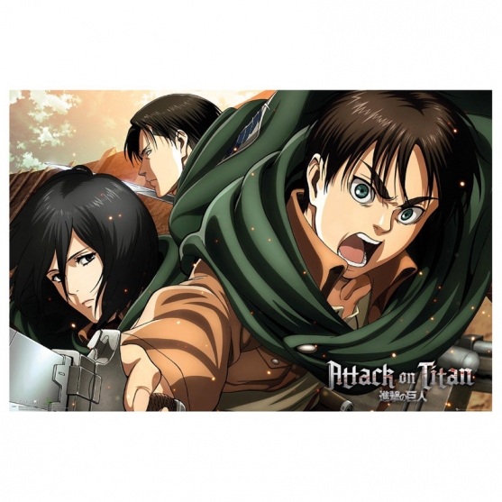 Poster Attack on Titan, Exploradores 91,5 x 61 cm