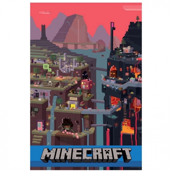 Poster Minecraft World, 91,5 x 61 cm