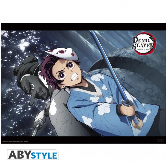 Poster Demon Slayer Tanjiro Urokodaki, 52 x 38 cm