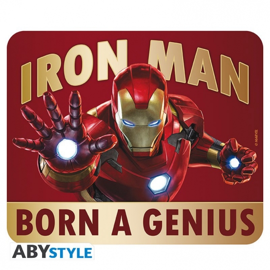 Alfombrilla Ratón Marvel Iron Man Born a Genius