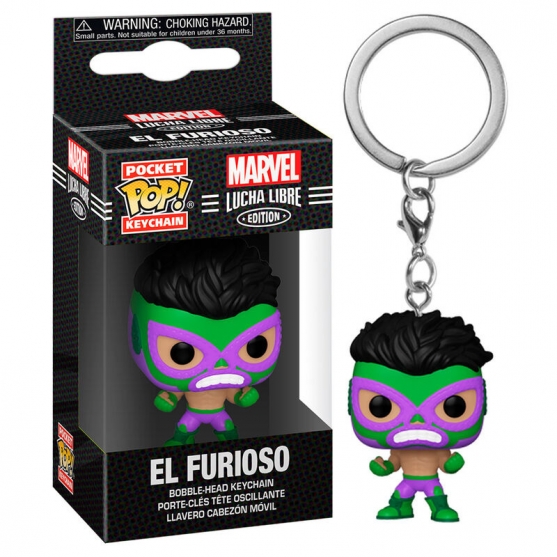 Llavero Pop! El Furioso, Marvel Lucha Libre Edition