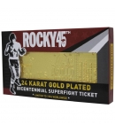 Réplica Ticket Dorado Rocky 45 Anniversario