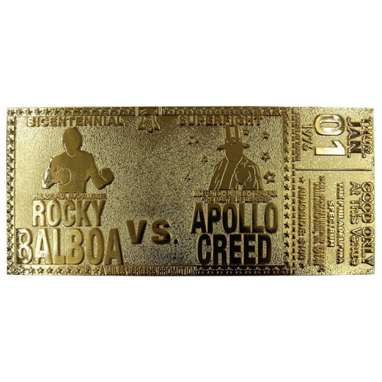 Réplica Ticket Dorado Rocky 45 Anniversario