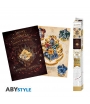 Pack 2 Posters Harry Potter, Hogwarts y Marauder's Map, 52 x 38 cm