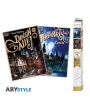 Pack 2 Posters Harry Potter, Hogwarts Castle y Diagon Alley, 52 x 38 cm
