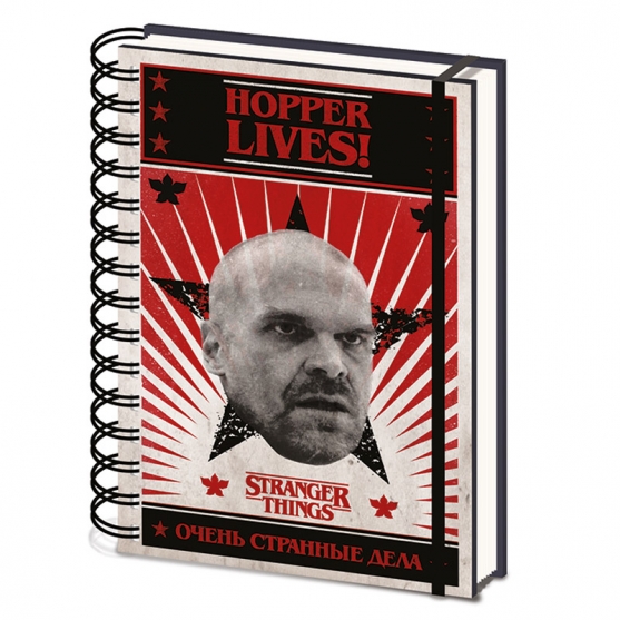 Libreta Stranger Things Hopper Lives!