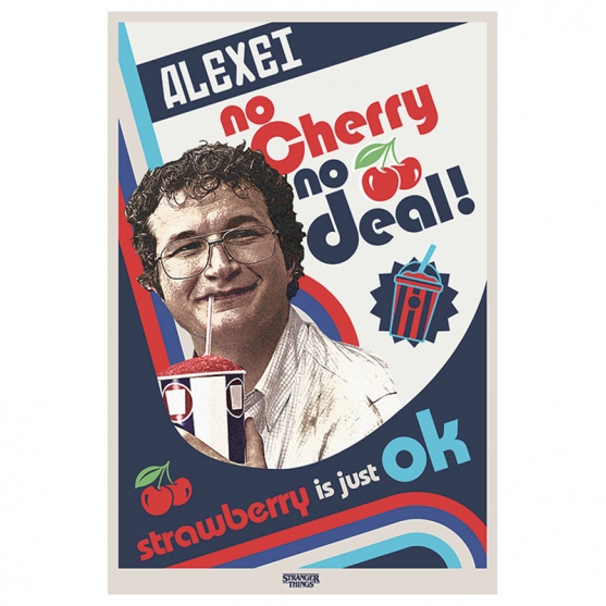 Poster Stranger Things Alexei No Cherry No Deal, 91,5 x 61 cm