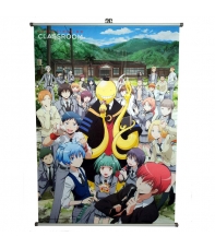 Poster Tela Enrollable Assassination Classroom Koro Sensei y Estudiantes, 90 x 60 cm