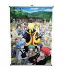 Poster Tela Enrollable Assassination Classroom Koro Sensei y Estudiantes, 90 x 60 cm