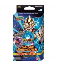 Juego de Cartas Dragon Ball Super Card Game Saiyan Showdown, Premium Pack Set 06