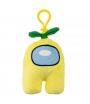 Peluche Among Us Amarillo con Hoja, 14 cm