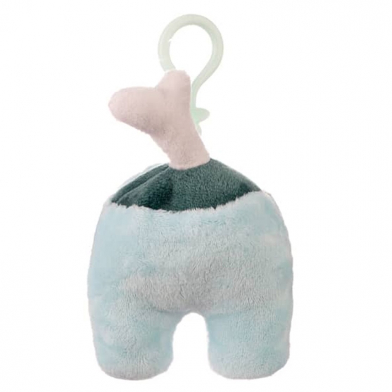 Peluche Among Us Azul con Hueso, 13 cm