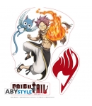 Pegatinas Reutilizables Fairy Tail, Natsu y Lucy