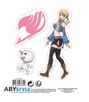 Pegatinas Reutilizables Fairy Tail, Natsu y Lucy
