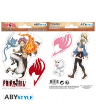 Pegatinas Reutilizables Fairy Tail, Natsu y Lucy