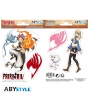 Pegatinas Reutilizables Fairy Tail, Natsu y Lucy