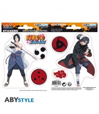 Pegatinas Reutilizables Naruto Shippuden, Sasuke e Itachi