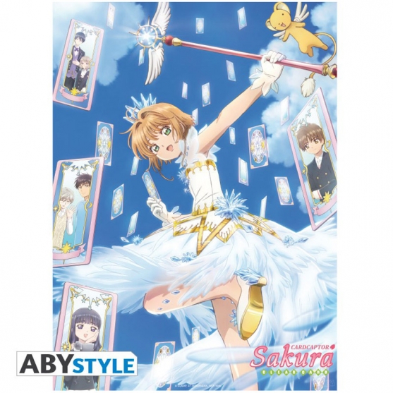Poster Cardcaptor Sakura, Sakura y Cartas, 52 x 38 cm