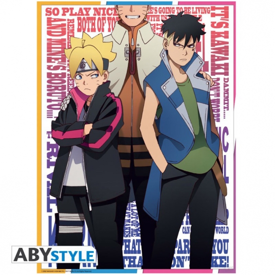 Poster Boruto, Boruto y Kawaki, 52 x 38 cm