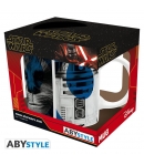 Taza Star Wars, R2-D2, BB-8, Chewbacca y Rey, 320 ml
