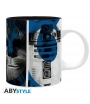 Taza Star Wars, R2-D2, BB-8, Chewbacca y Rey, 320 ml